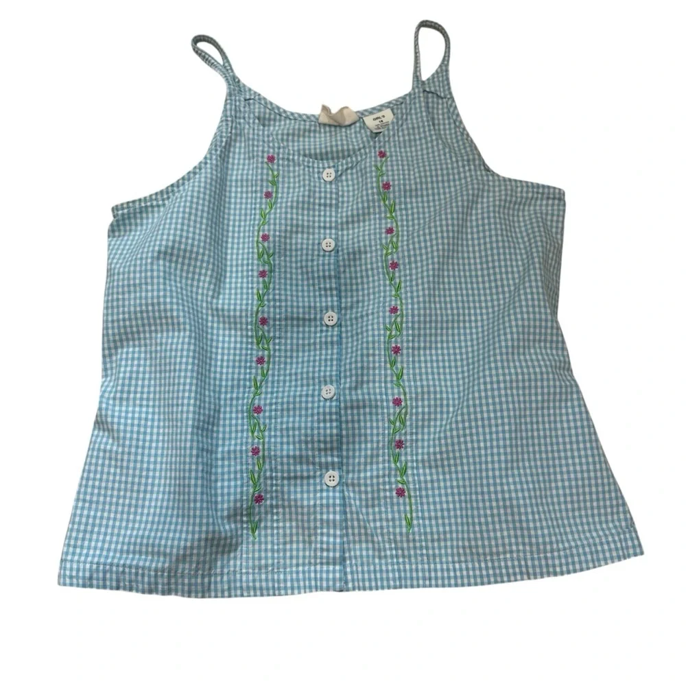 L.L Kids by L.L bean button‎ up little girls top size 18